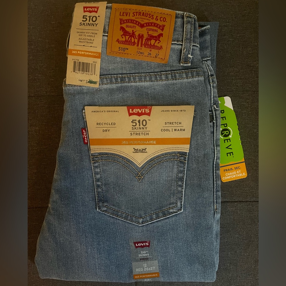 Levi's 510 Skinny Stretch Jeans in Light Blue